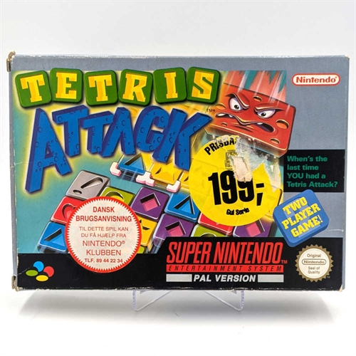 Tetris Attack - Komplet i Æske - SNES - (UKV) (EUR) (C Grade) (Genbrug)